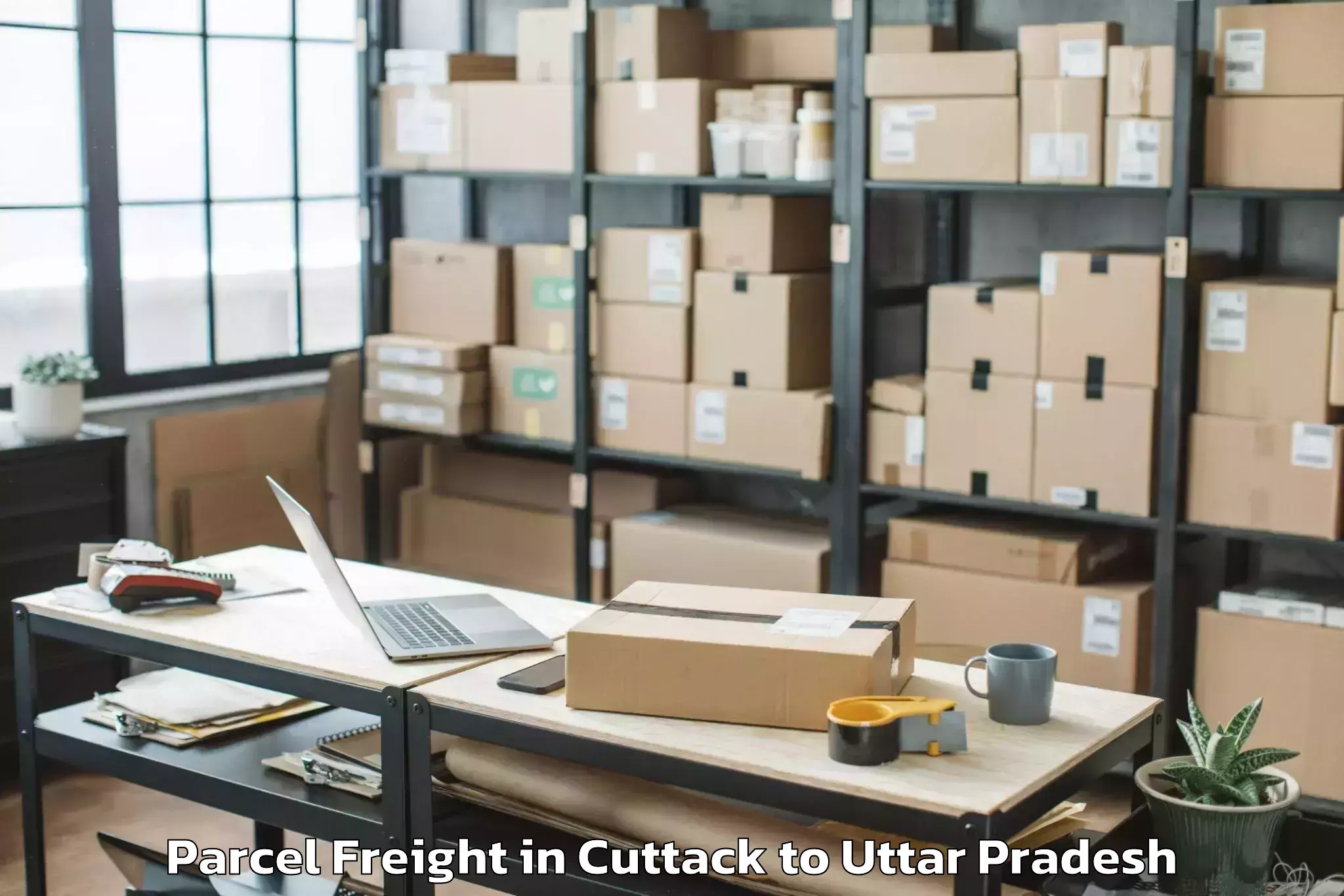 Top Cuttack to Khair Parcel Freight Available